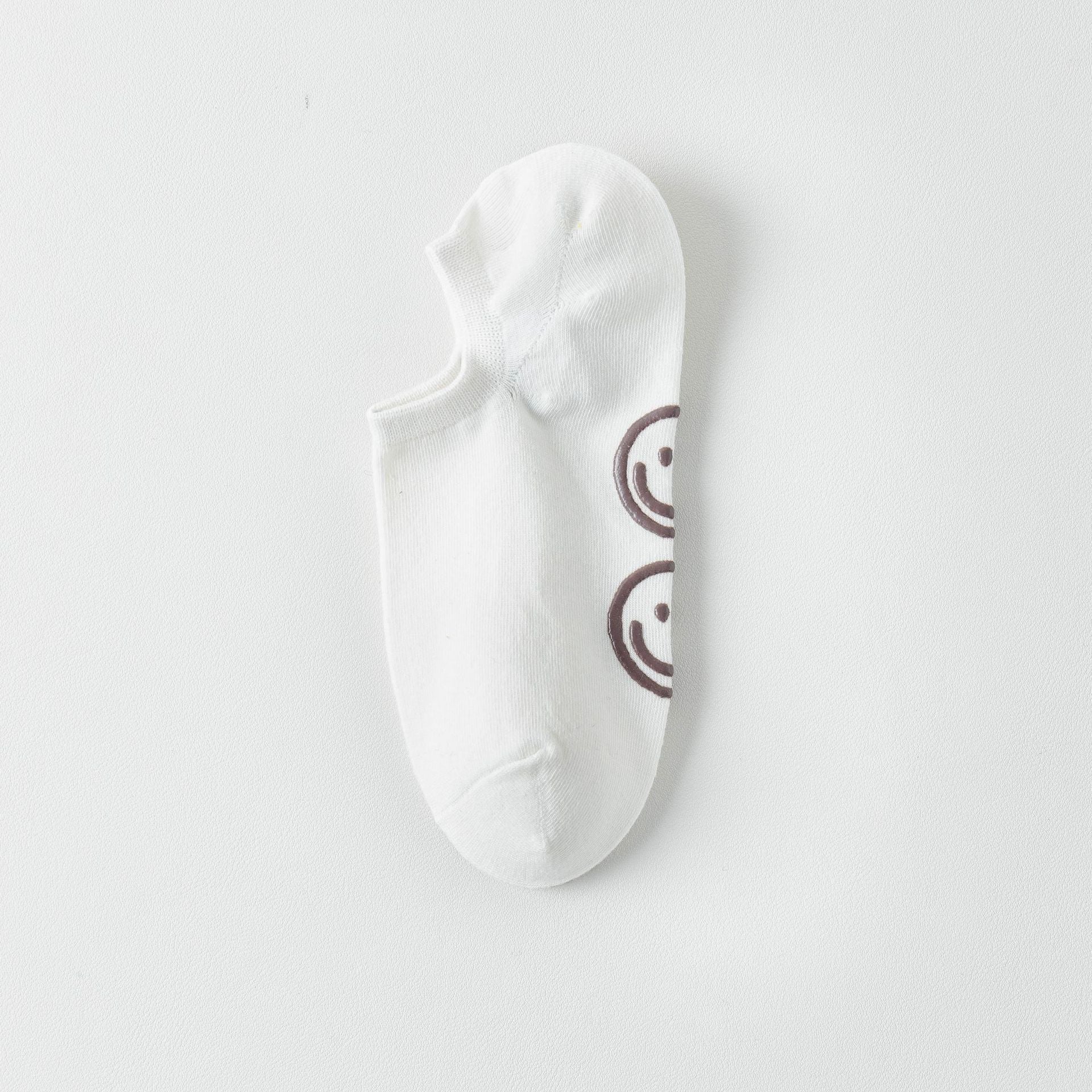 Women's Smiley Adhesive Non-Slip Low Cut Socks