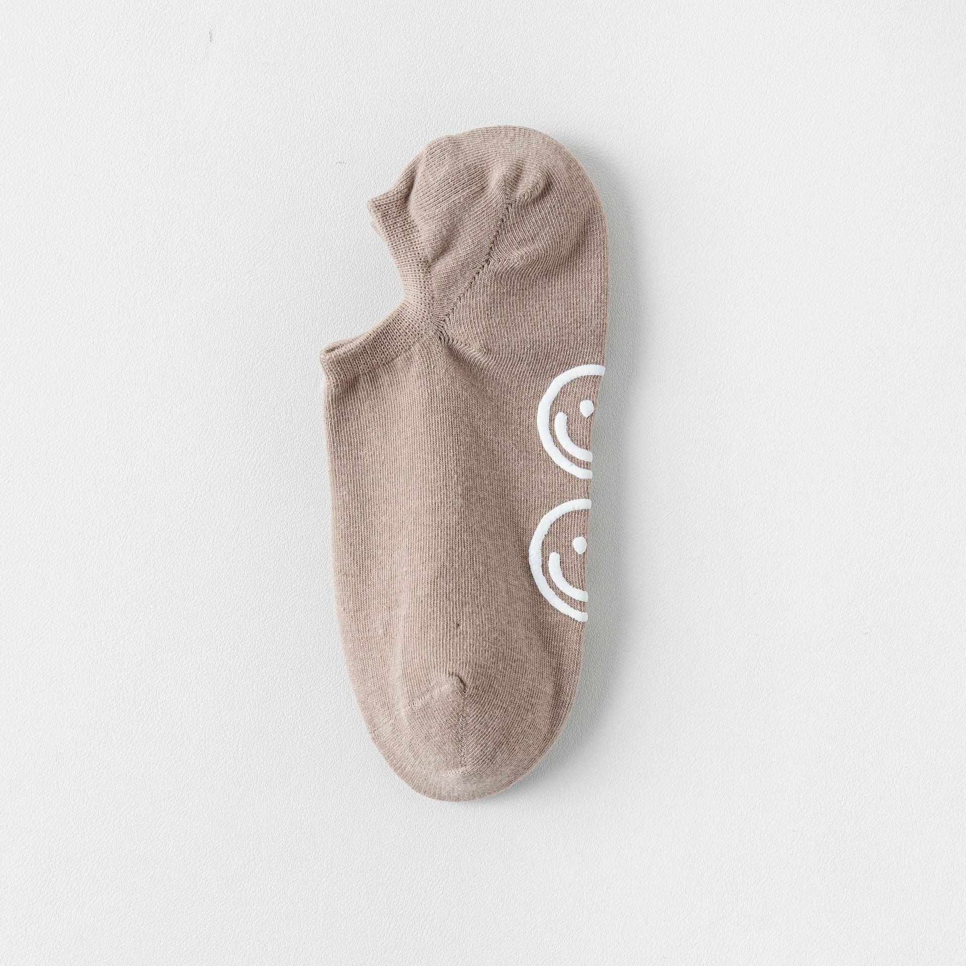 Women's Smiley Adhesive Non-Slip Low Cut Socks