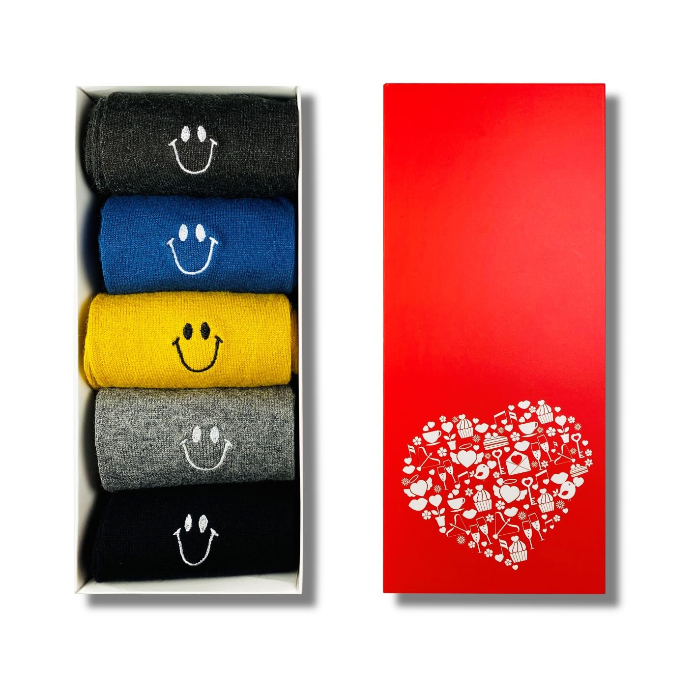 Women's Smiley Face Gift Box-Five Pairs