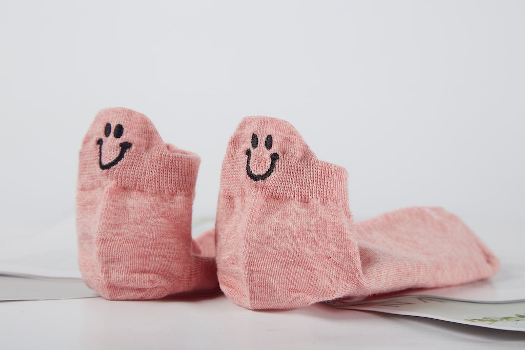 Women's Three Pairs Smiley Socks Upgraded - Ankle