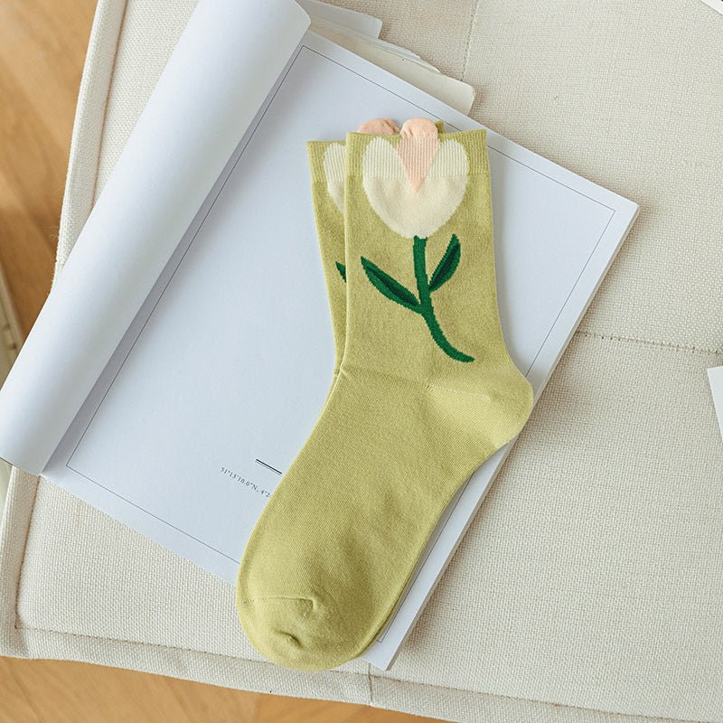 Women's Tulip Socks - Crew