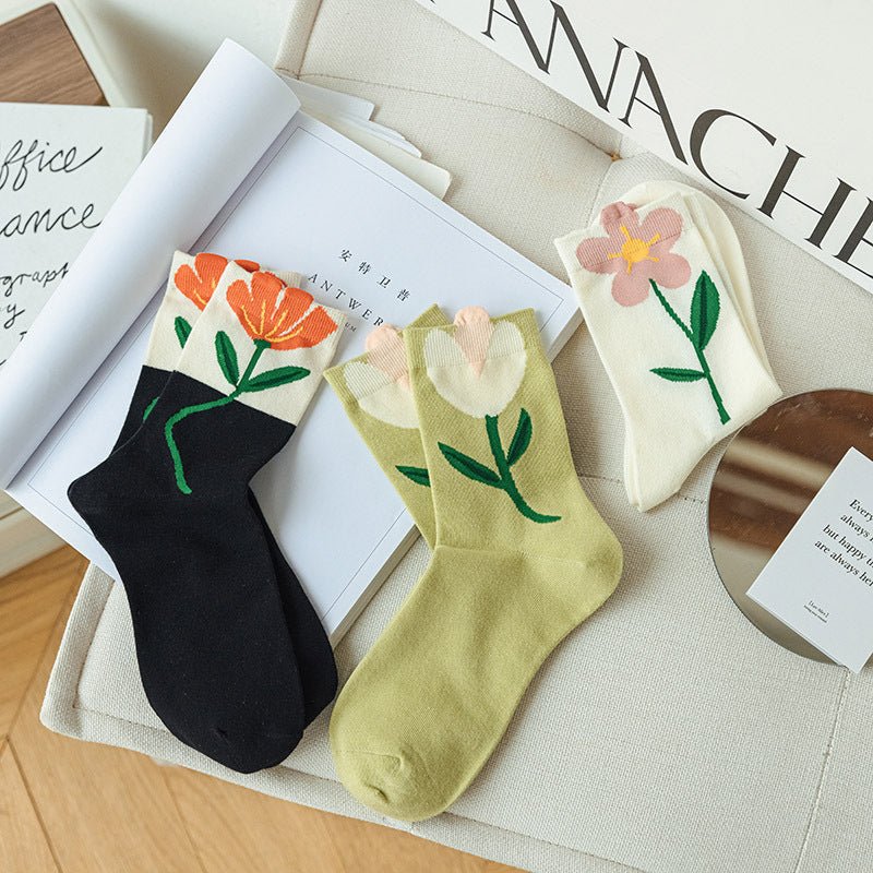 Women's Tulip Socks - Crew