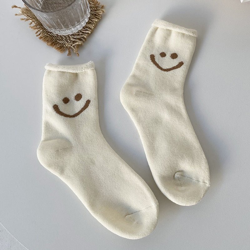 Women's Warm Smiley Face Socks