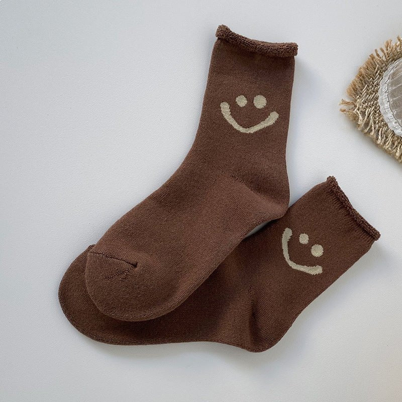 Women's Warm Smiley Face Socks