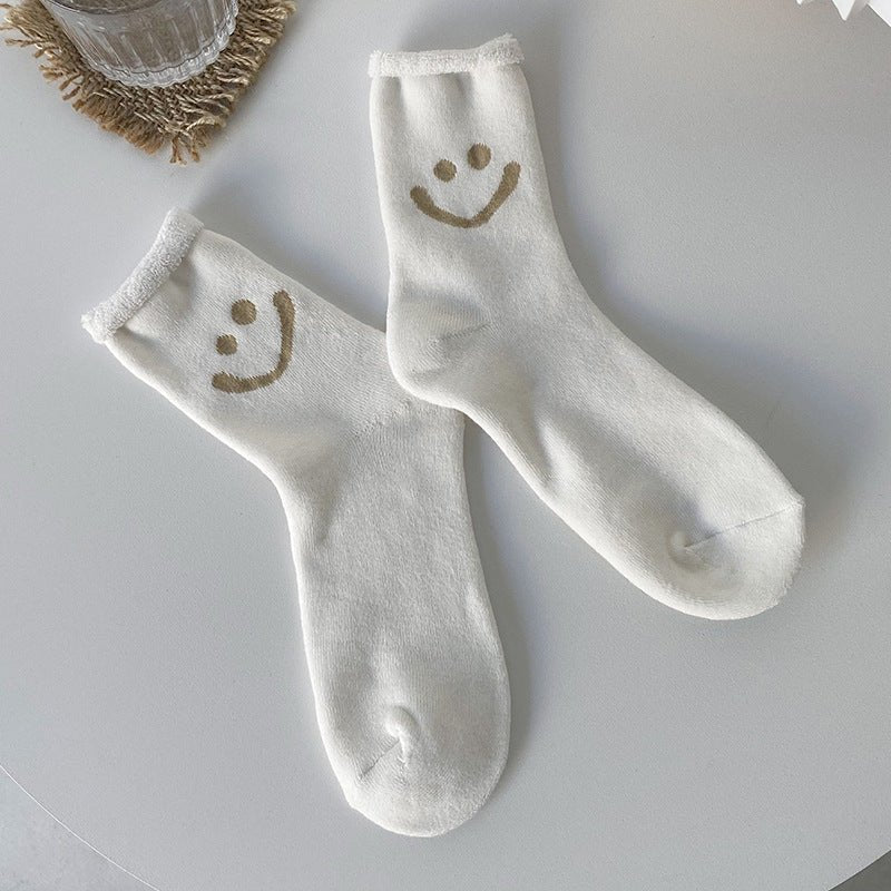 Women's Warm Smiley Face Socks