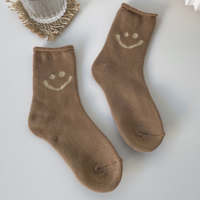 Women's Warm Smiley Face Socks