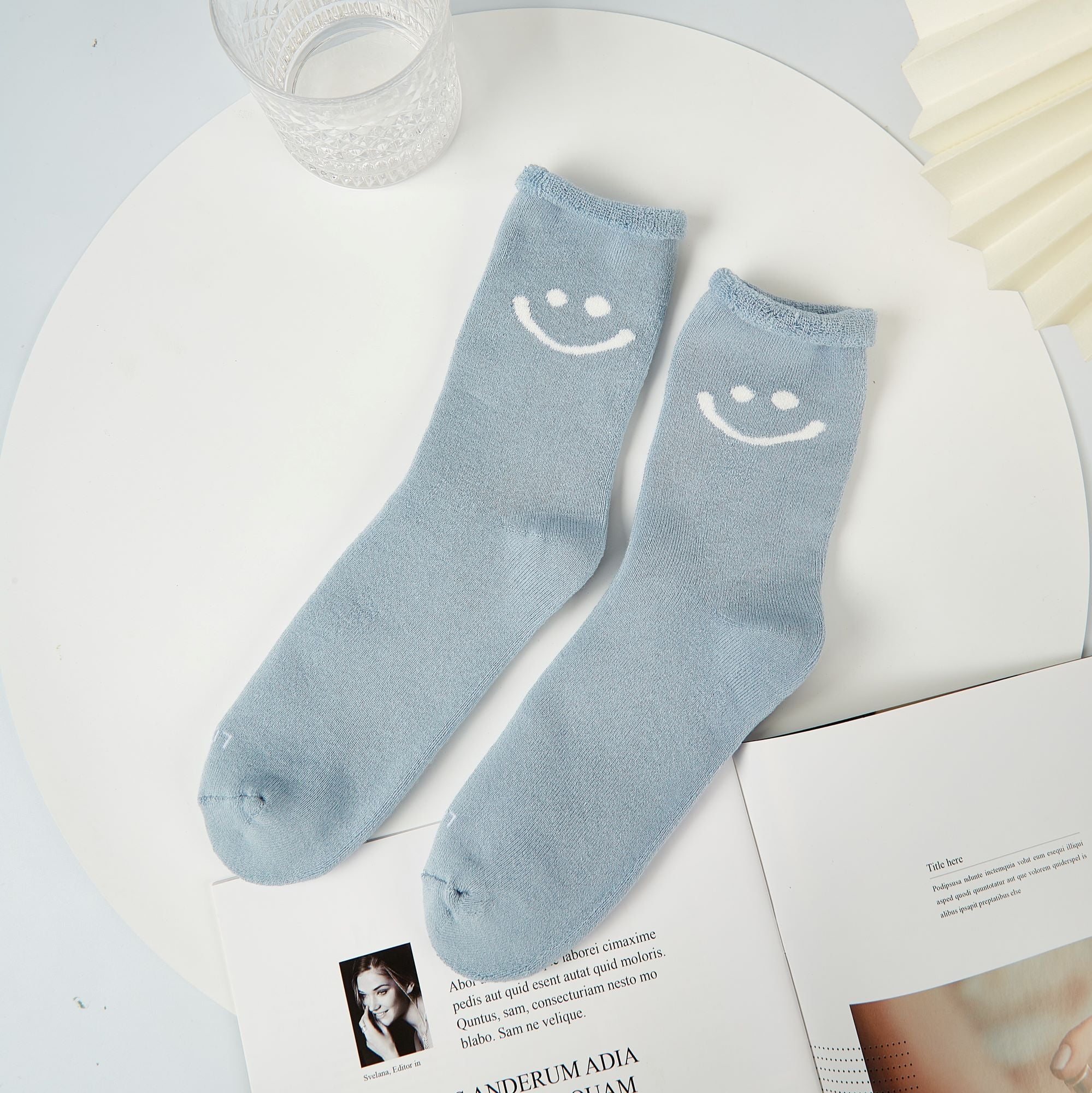 Women's Warm Smiley Face Socks