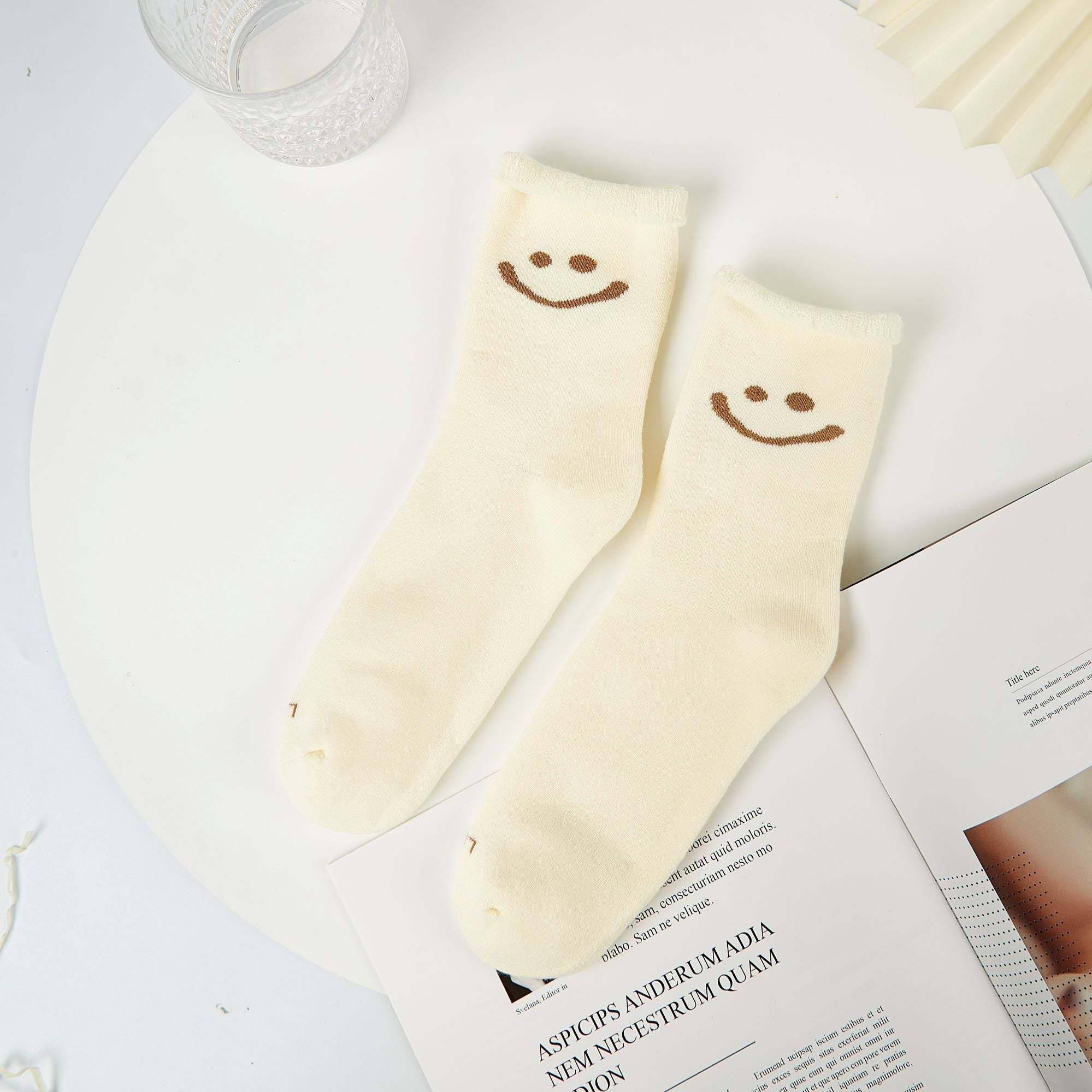 Women's Warm Smiley Face Socks