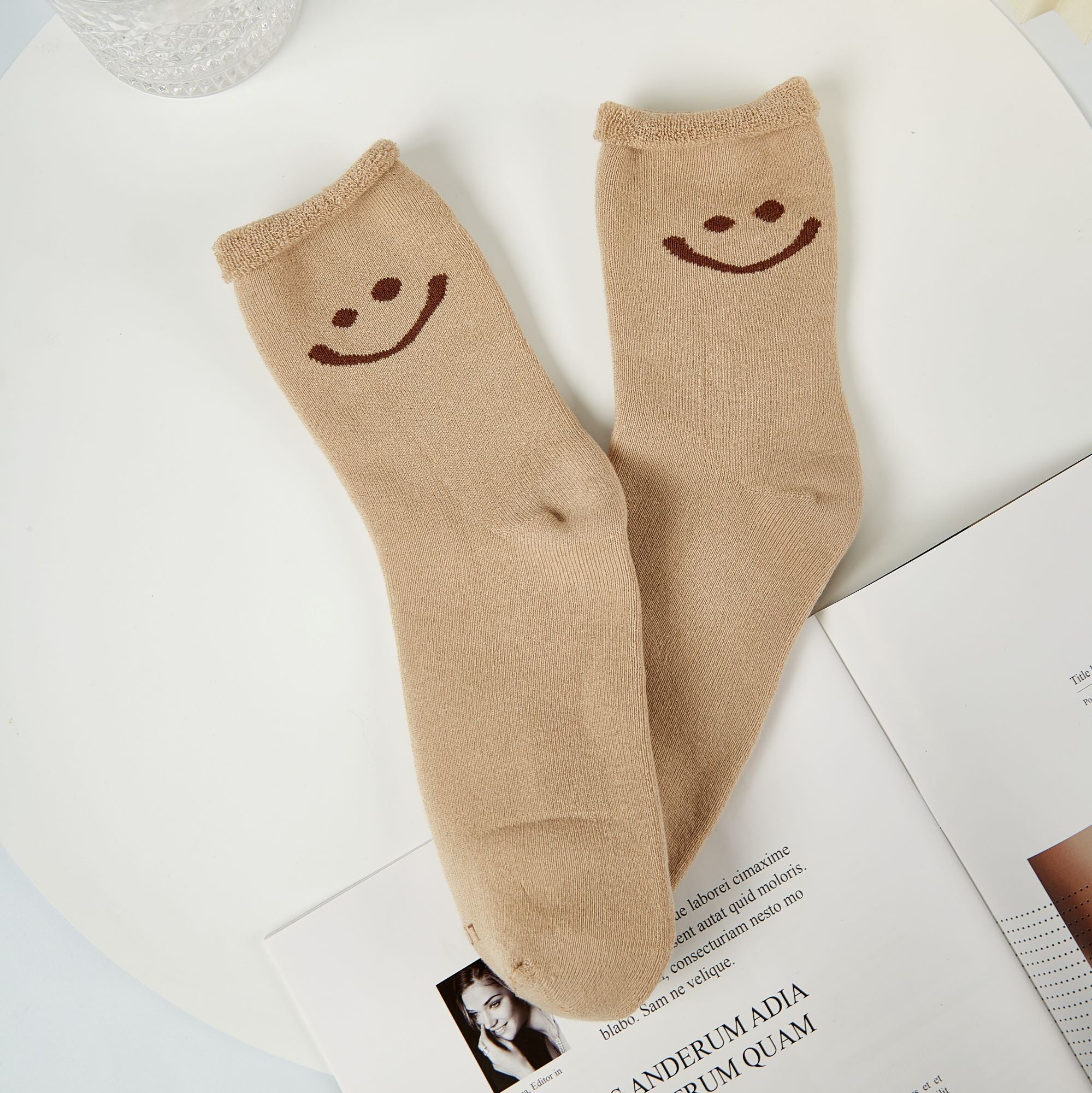 Women's Warm Smiley Face Socks