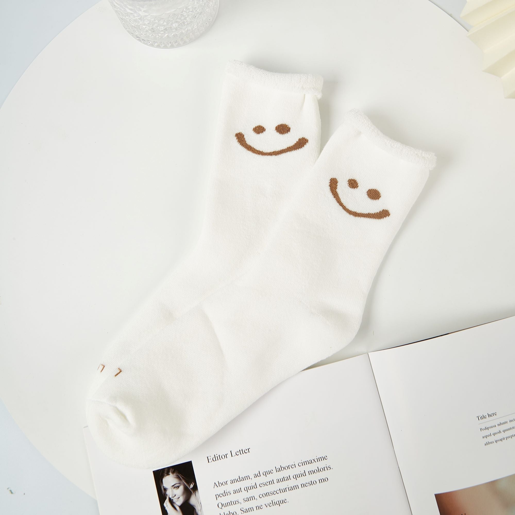 Women's Warm Smiley Face Socks