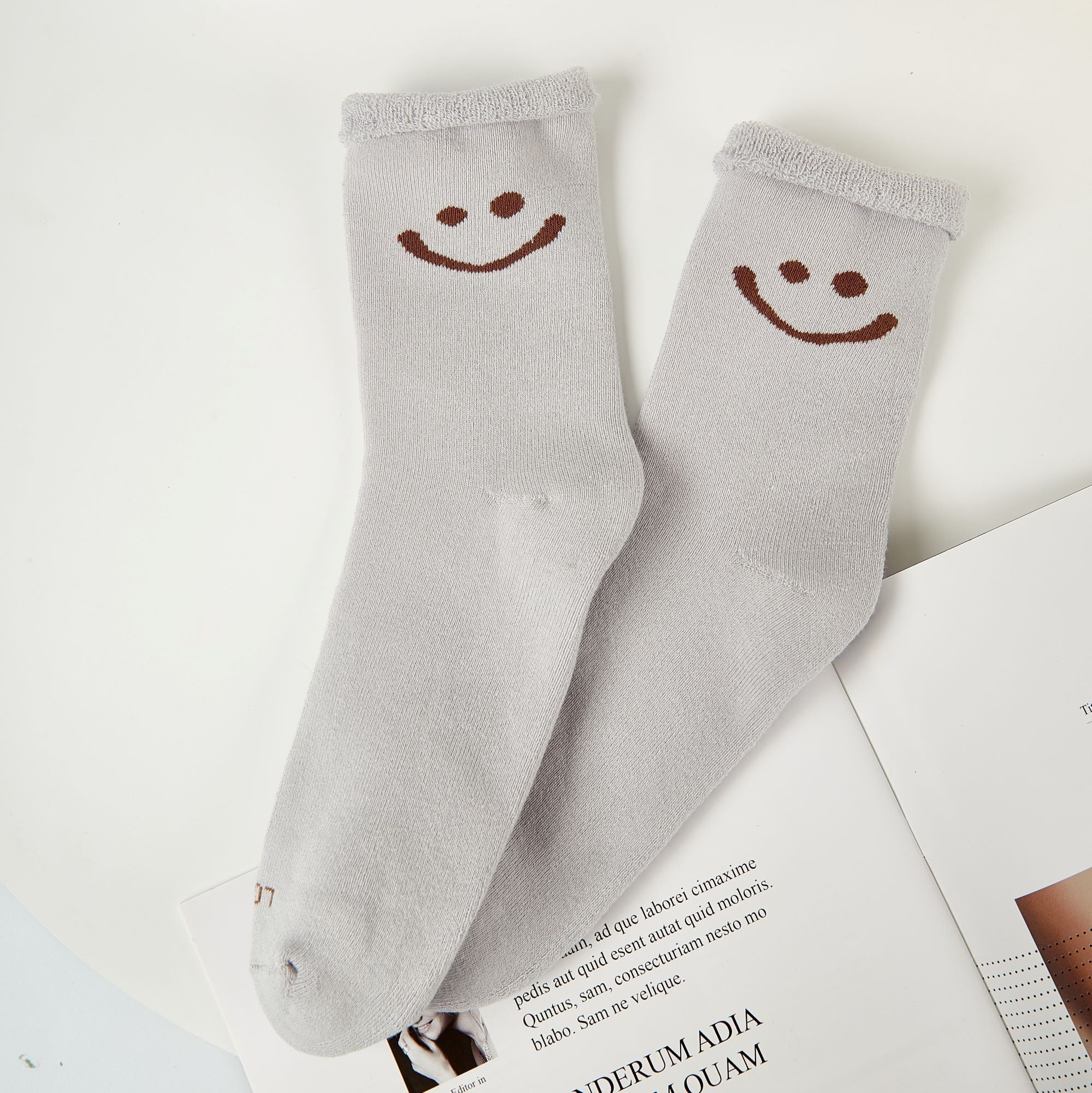 Women's Warm Smiley Face Socks