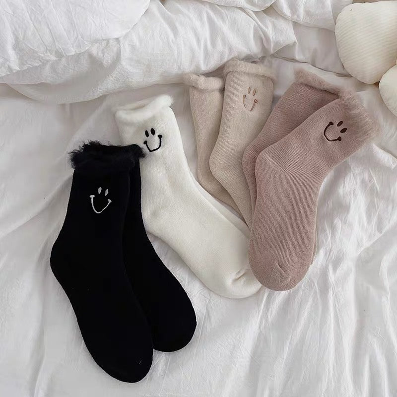 Women's Warm Smiley Socks