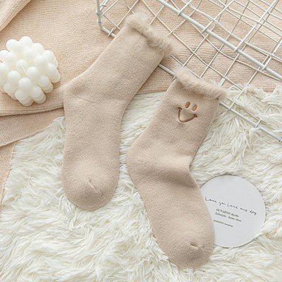 Women's Warm Smiley Socks