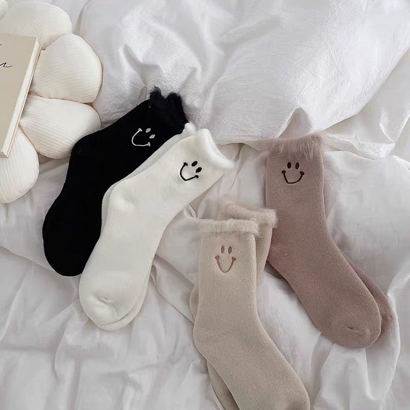 Women's Warm Smiley Socks